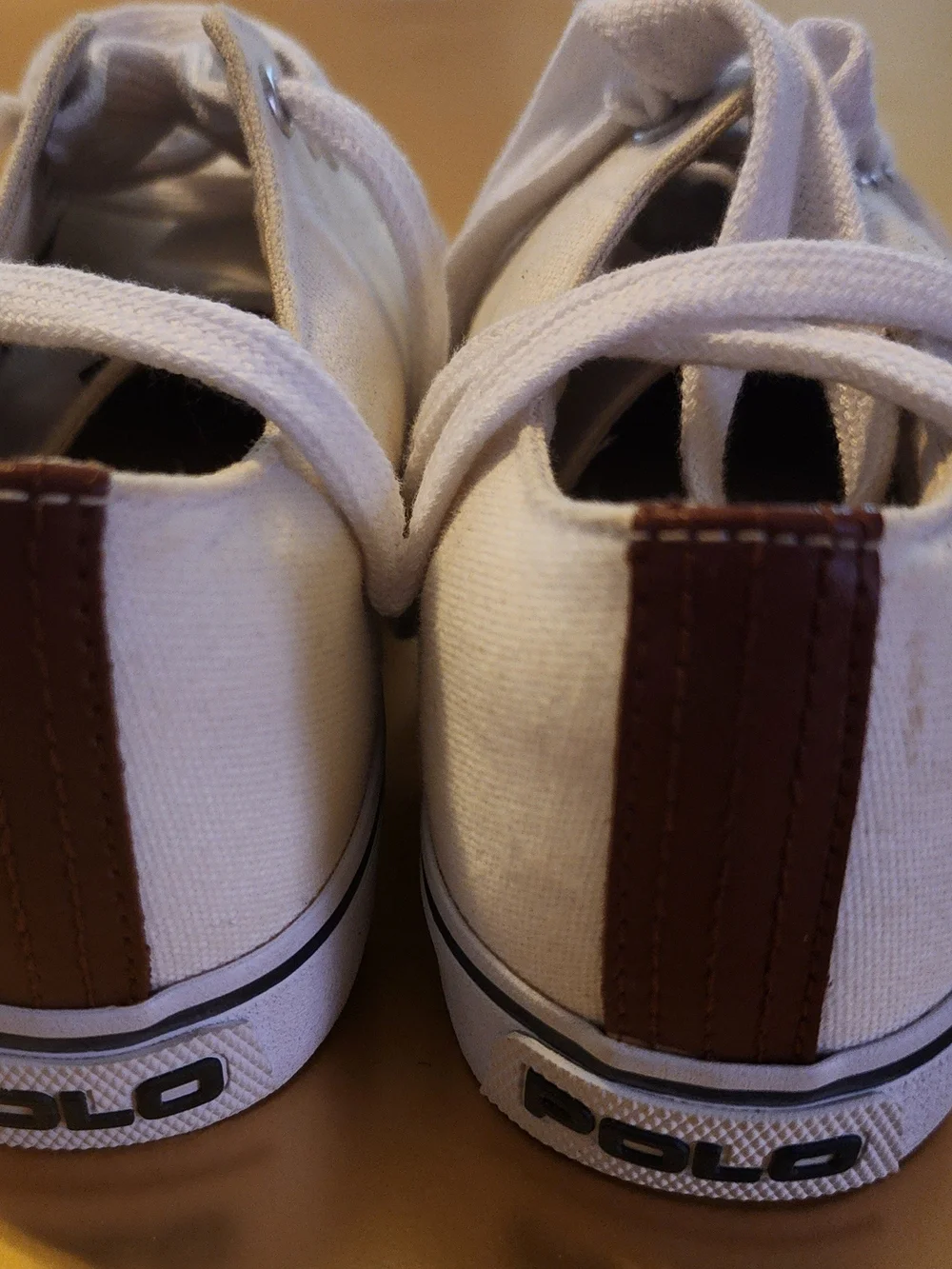 Polo by Ralph Lauren Men's White Canvas Sneakers